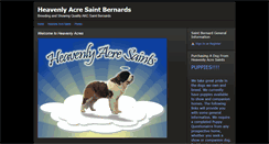 Desktop Screenshot of heavenlyacresaints.com